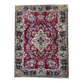 Kirman wool rug, Persian mid-20th century