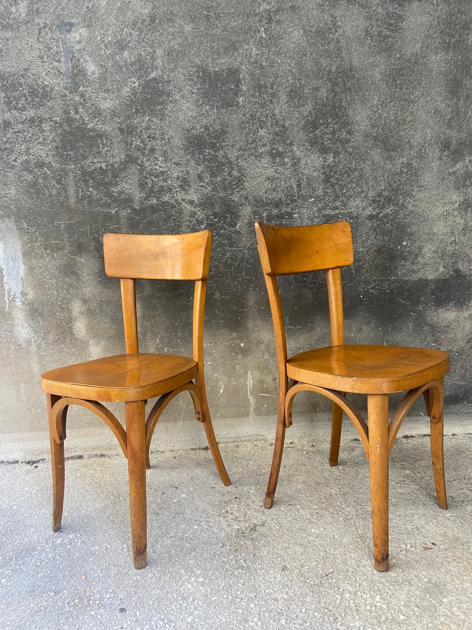 Pair of vintage bistro chairs