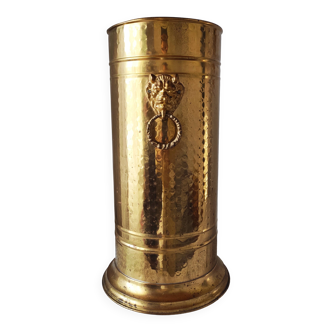 Vintage brass umbrella stand