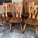 Vintage Brutalist Alsatian Bistro Chairs