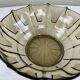 Smoked glass Art Deco salad bowl