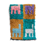 Berber carpet - Boucherouite - 53x102cm