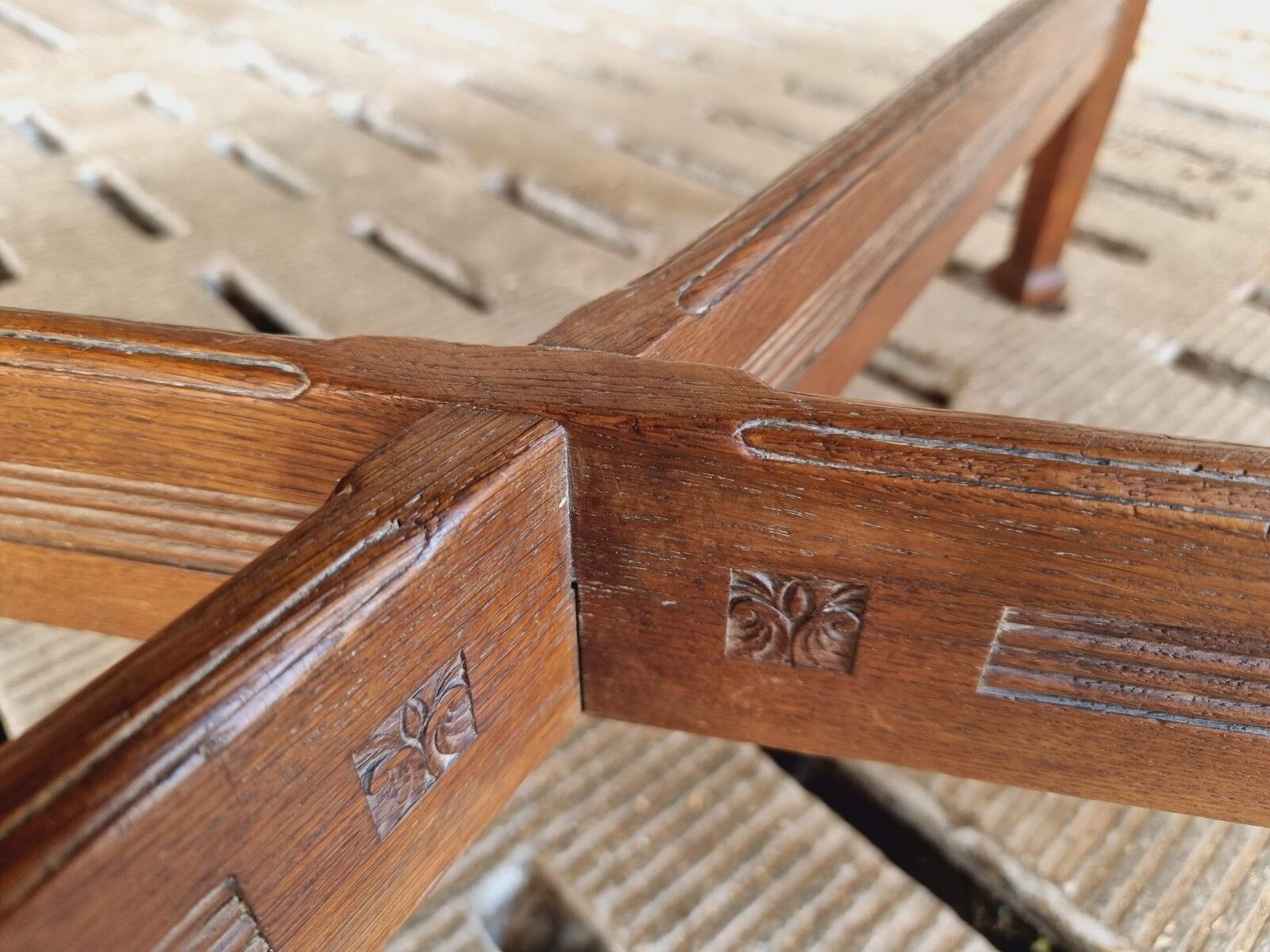 Antique extendable table dining table oak