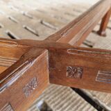 Antique extendable table dining table oak