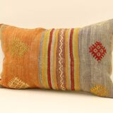 Turkish handmade kilim pillow 30x50 cm kilim