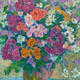 Flowers signed Russian school 20th century
