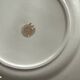 6 antique earthenware flat plates in off-white with gilding from Moulin des Loups.