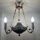 Antique bronze chandelier, Empire style, late 19th century.