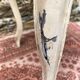 Louis XV chair, 18th century in carved wood decorated with flowers