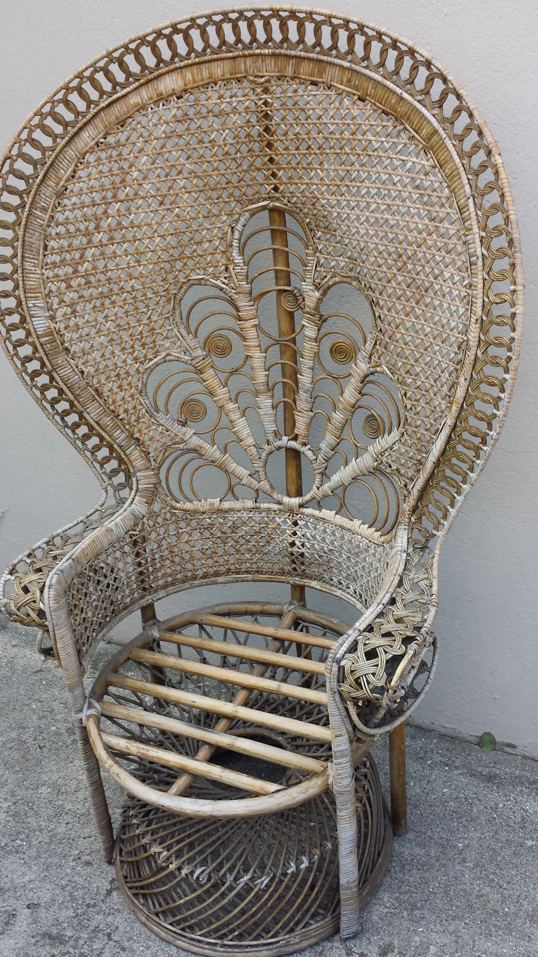 Rattan armchair