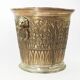 Champagne bucket in brass regrowth silver with lion handles, 1900s