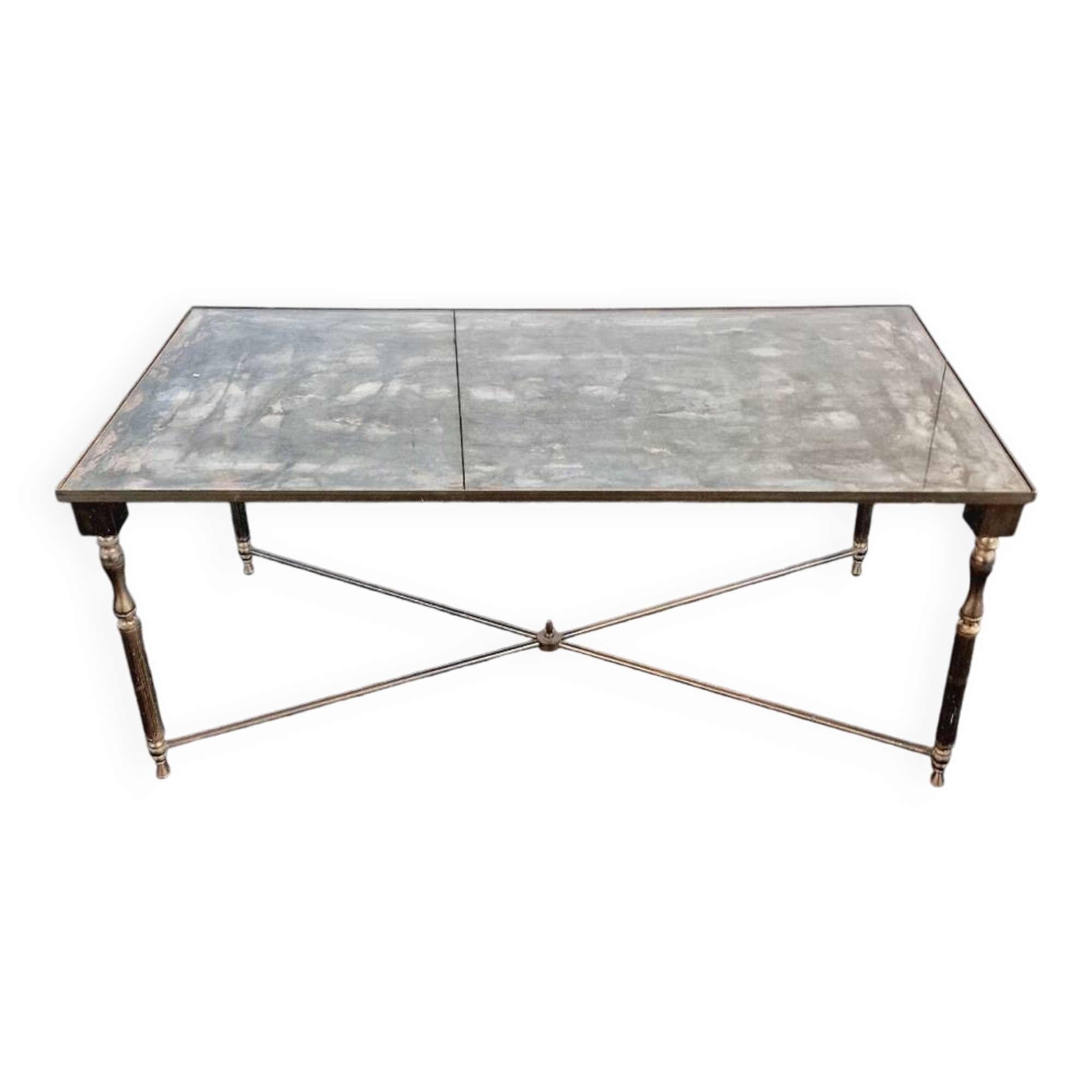 Vintage Eglomise Glass Coffee Table