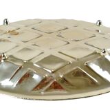 Silver plated metal empty pocket