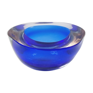 cendrier en verre de Murano par Flavio Poli, Italie, années 1970