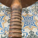 Circular pedestal table
