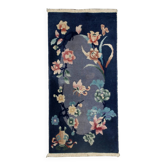 Handmade antique Art Deco Chinese rug 2' x 3.10' (61cm x 120cm) 1920s - 1B530