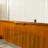 Scandinavian teak bed 1960 140x190 with table and light