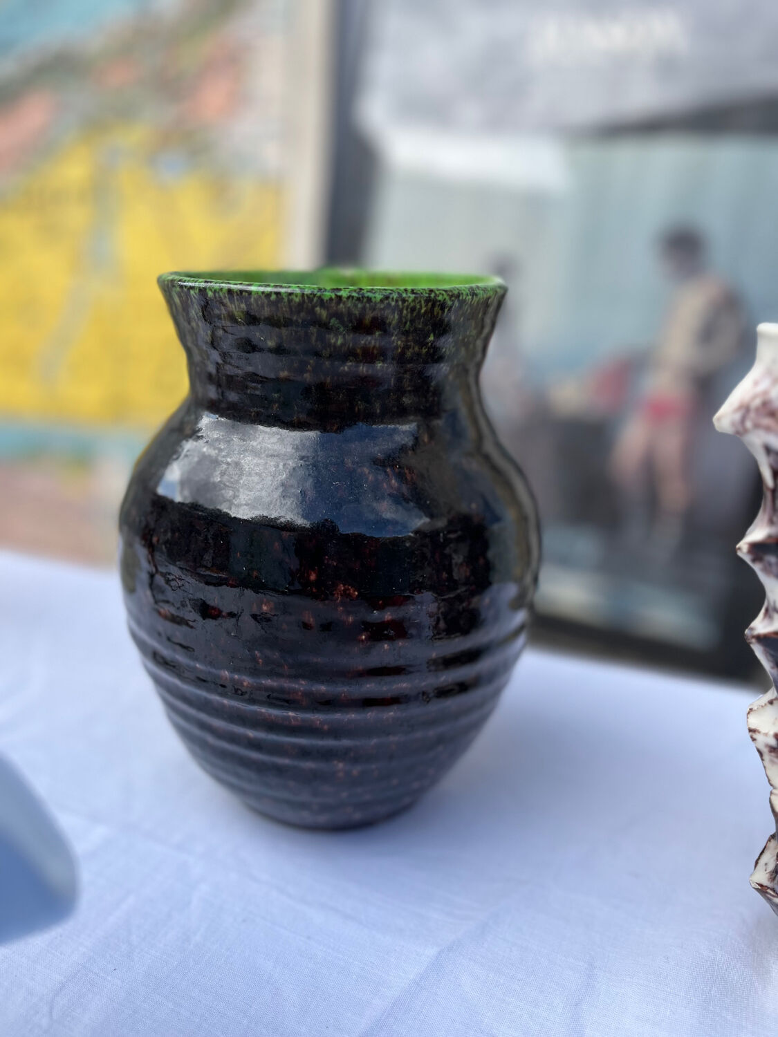 Vase The potters of Accolay in ceramic 1960