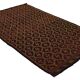 Turkish Kilim Yoruk Vintage 177x294 cm Geometric Brown and Yellow