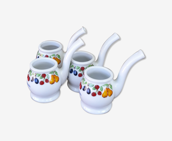 4 verres pipes à cognac