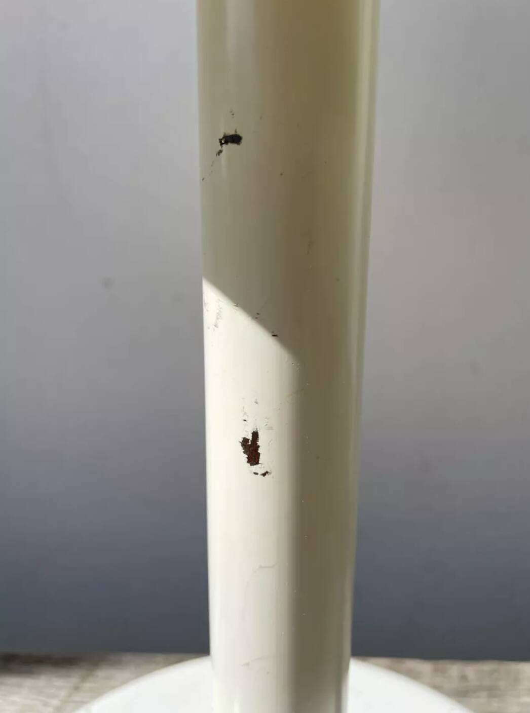 Industrial white metal lamp 1980