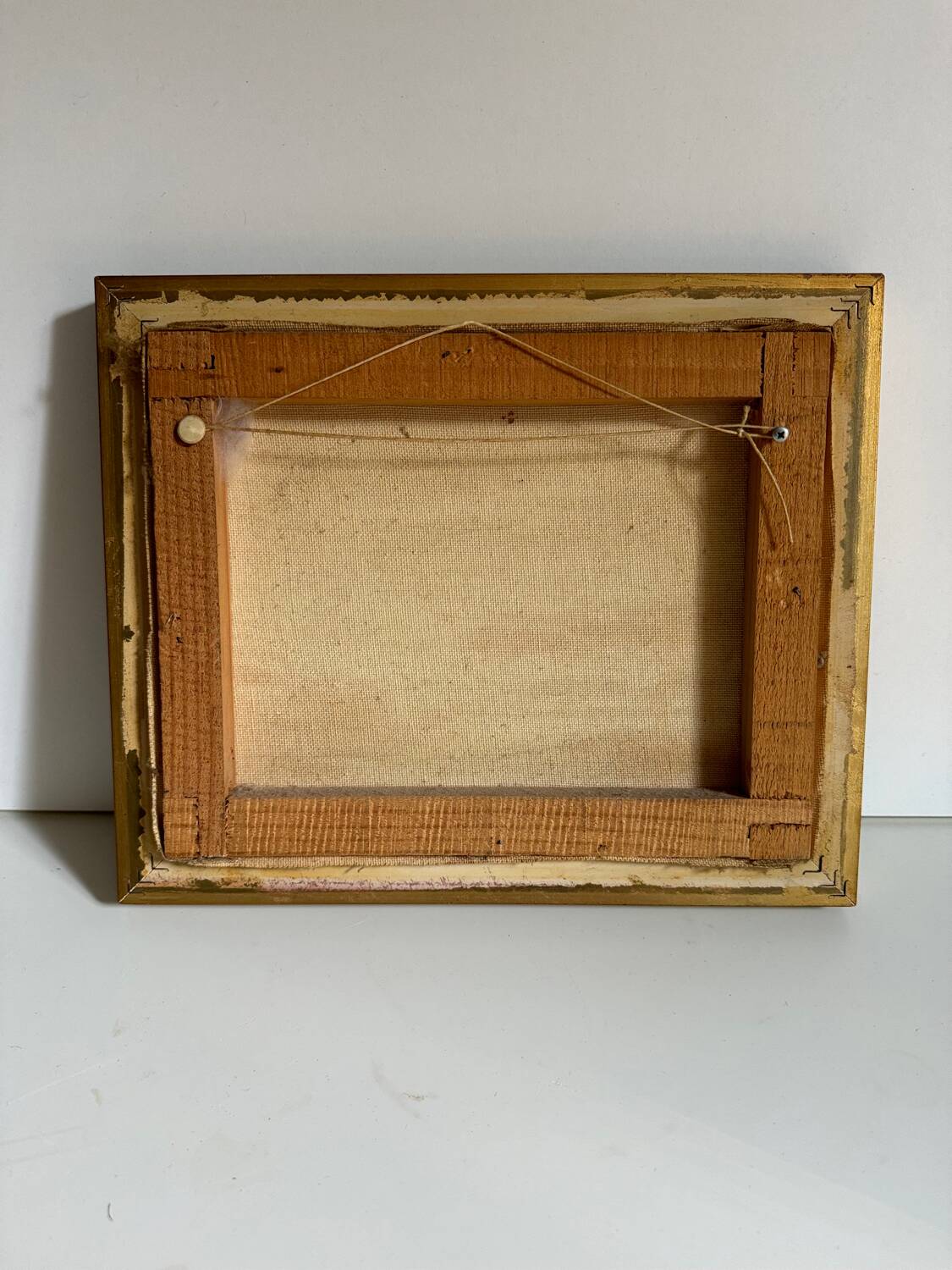 Oil painting on canvas Marine gold frame