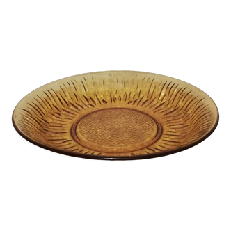 Hollow dish in vintage glass diameter 28cm