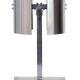 Large stainless steel desk lamp by Jean Pierre Bouvier, France.