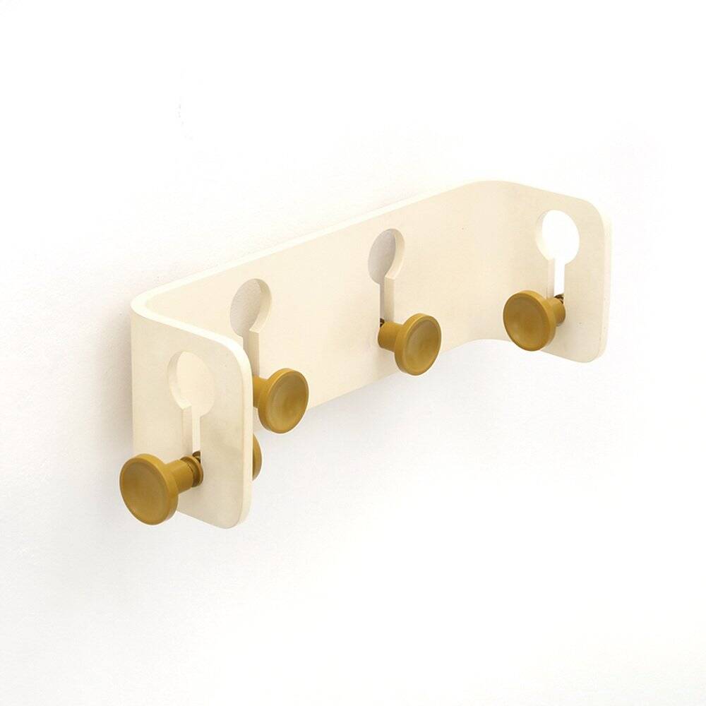 Coat rack with yellow hooks by Fiarm, 1960s