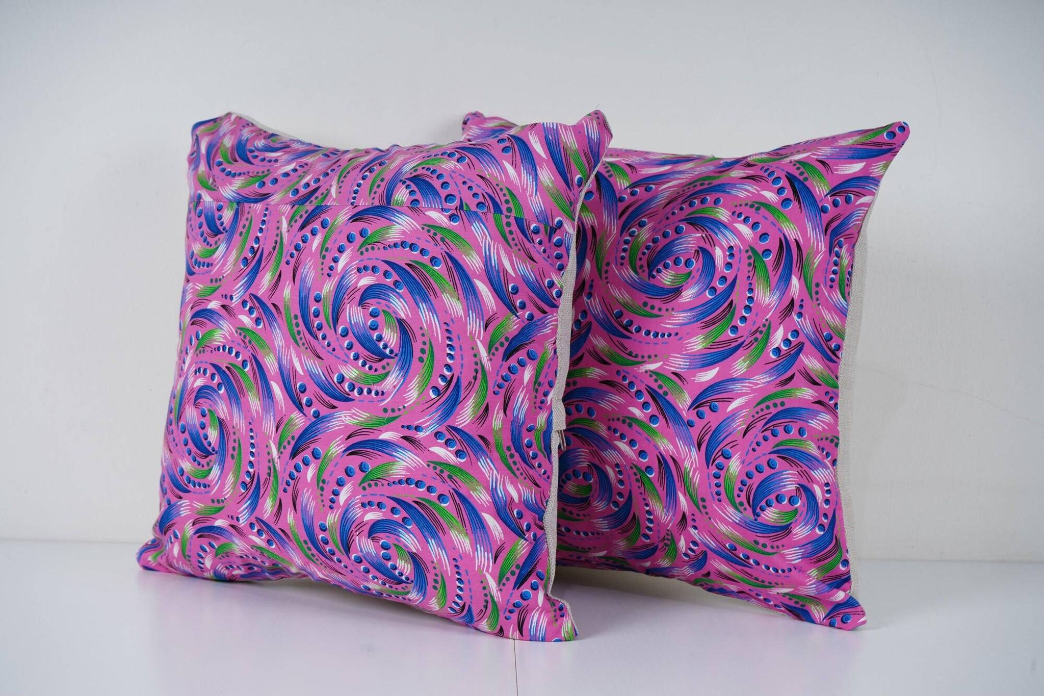 Lot de 2 housses de coussin turque vintage 41x41 cm