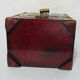 Wooden jewelry box adorned with Chinese jade plates