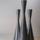 3 cast aluminum candle holders. Ikea Erika Pekkari
