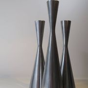 3 cast aluminum candle holders. Ikea Erika Pekkari