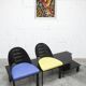 Ensemble 2 fauteuils + table basse design patrice bonneau genexco 1980