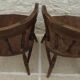 4 solid wood chairs in western style called "smockers chairs", in oak.