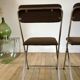 Pair of folding chairs eyrel made in france 1970s