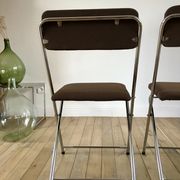 Pair of folding chairs eyrel made in france 1970s