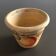 Peach decorative pot