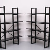 Ebonized Oak Shelving Units Denmark, Niels Gammelgaard 1970s