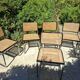 Set of 6 black Marcel Bauer B32 style chairs