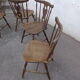 Set de 4 chaises type western