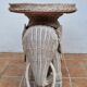 Side table, vintage rattan elephant, 70s