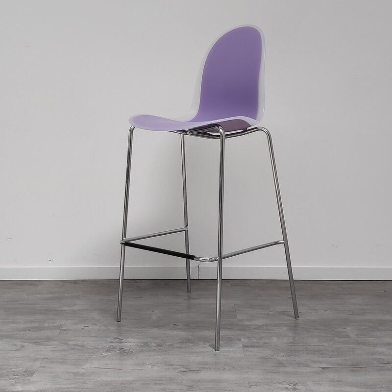 Casprini 3x2 bar stool purple