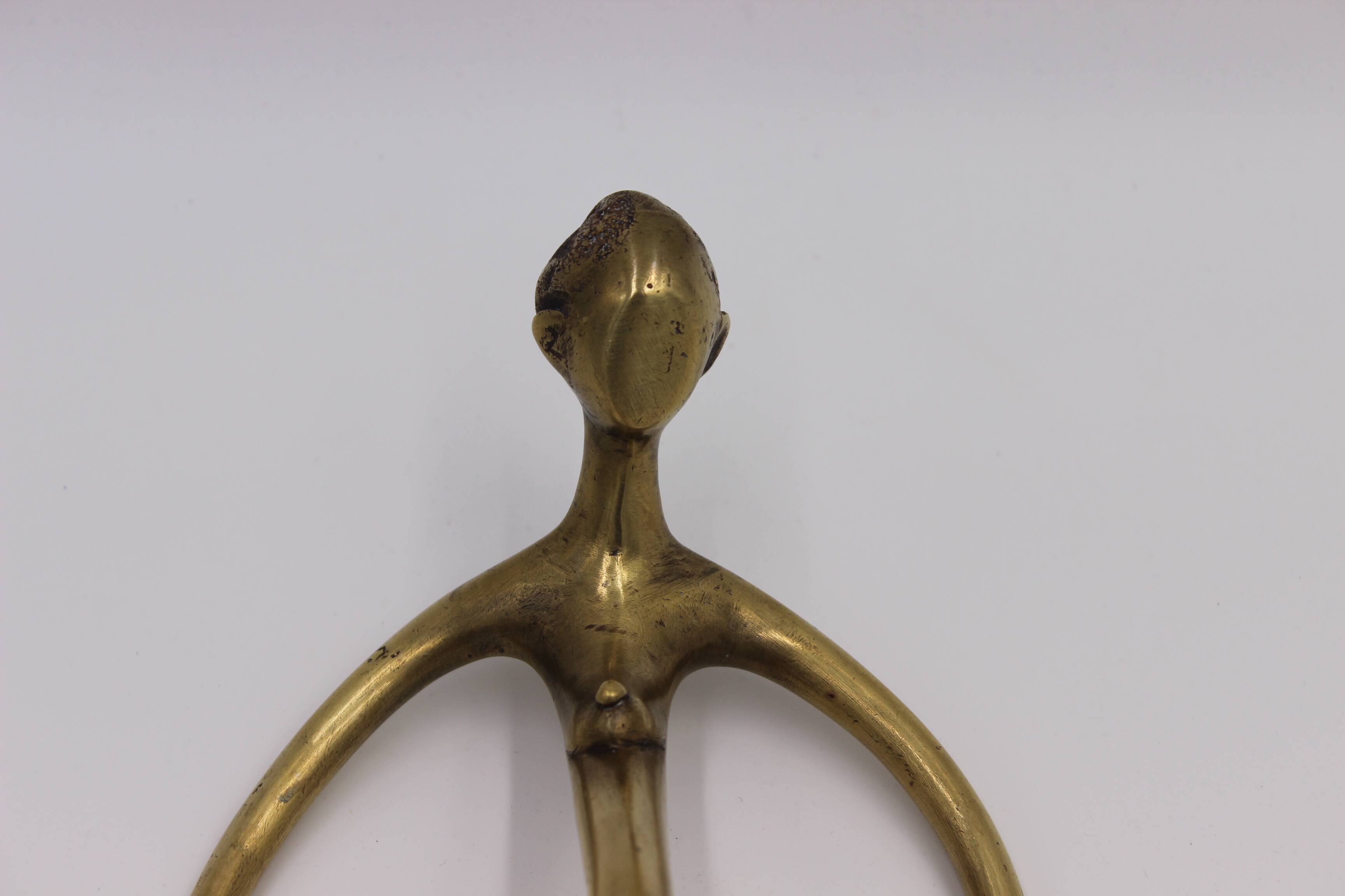 bronze sculpture brutalist modernist modern art mid century old
