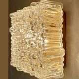 Pair vintage wall lights, bubble glass, 60s