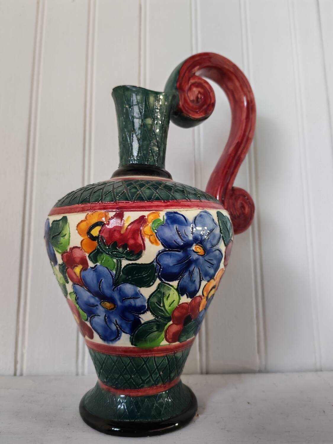 Vintage ceramic carafe from Vallauris, 1960