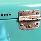 Minth blue enamelled metal box