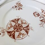 4 flat plates from Sarreguemines, Danish model