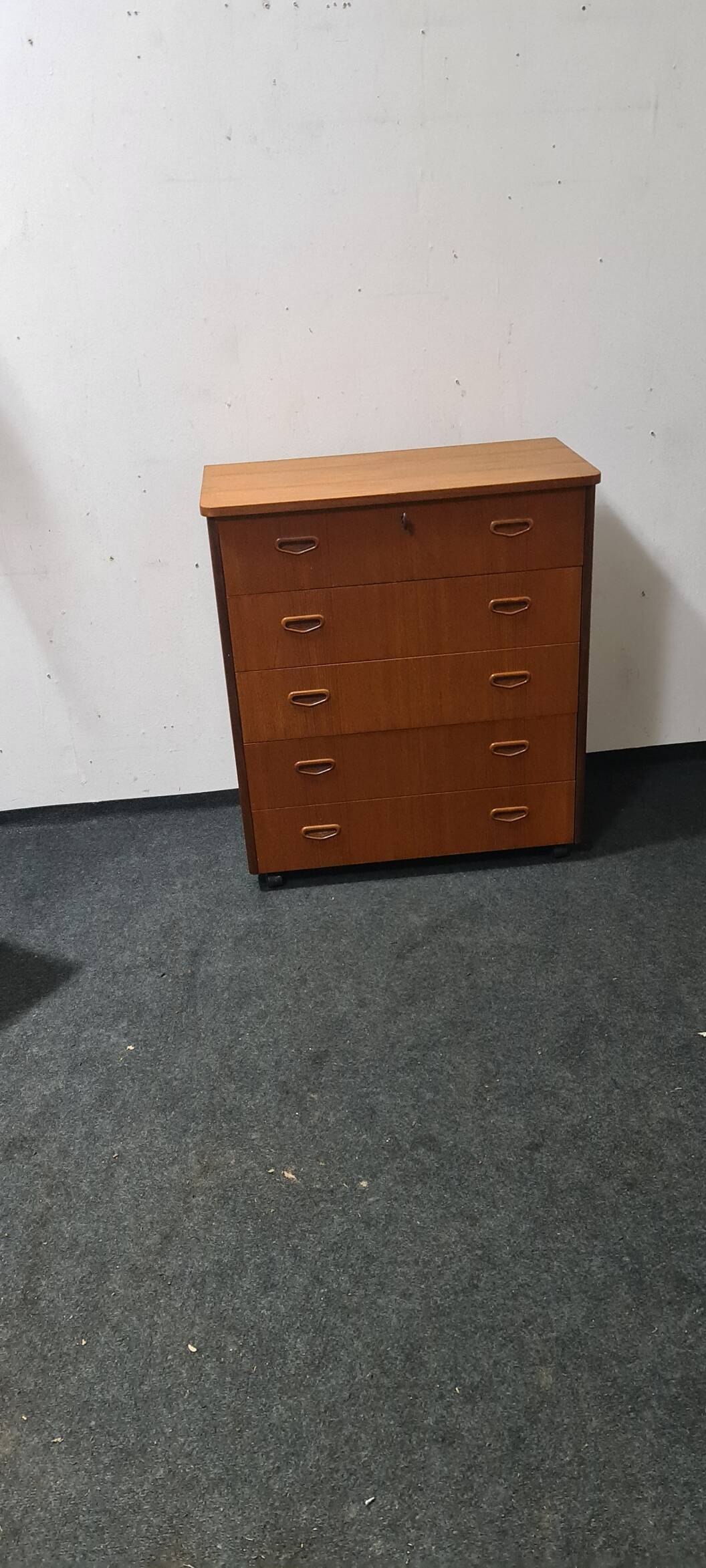 Vintage Swedish teak chest of drawers