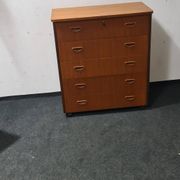 Vintage Swedish teak chest of drawers